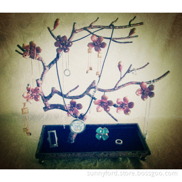 Metal Plum Blossom Jewelry Tree, Jewelry Display (SFR4756)